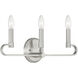 Summit 3 Light 20 inch Brushed Nickel Vanity Light Wall Light